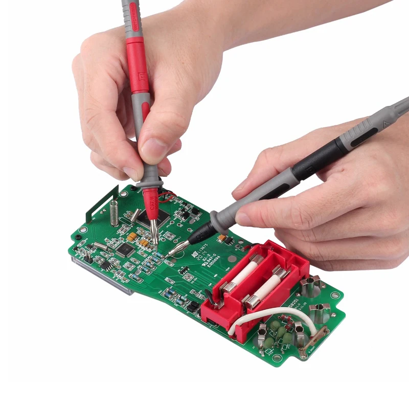 Multimeter-Messleitungen, Kabelsonde, sichere Spitze, Kabelsatz, Messleitungssatz, Krokodilklemme, Testhaken, Multimeterleitungen, Kit für die hintere Sonde – Detail 19