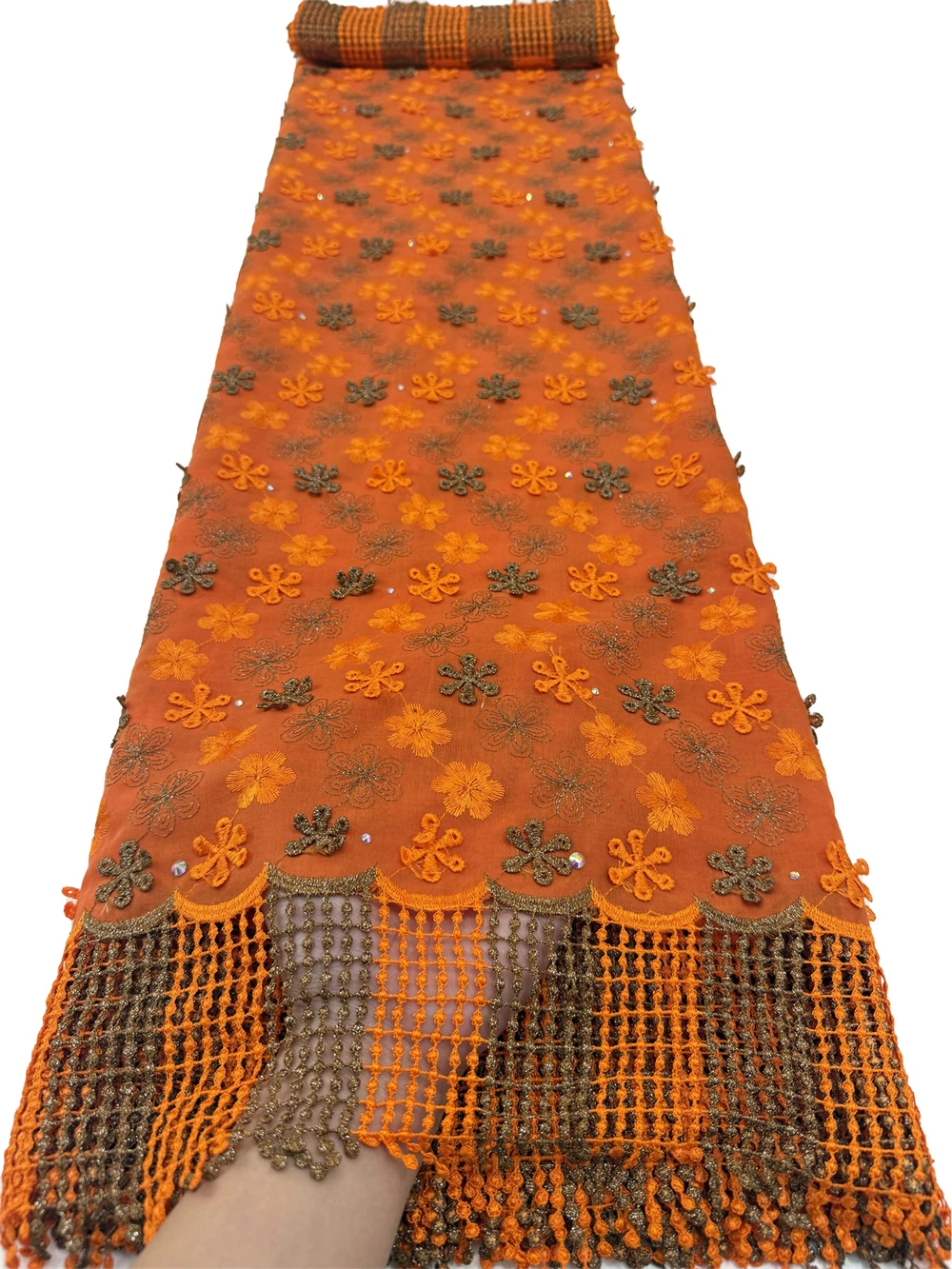 5Yards Swiss Voile Lace Fabric 100% Cotton African Nigerian Style Embroidery Latest Dubai Popular Pattern for Clothing And Home