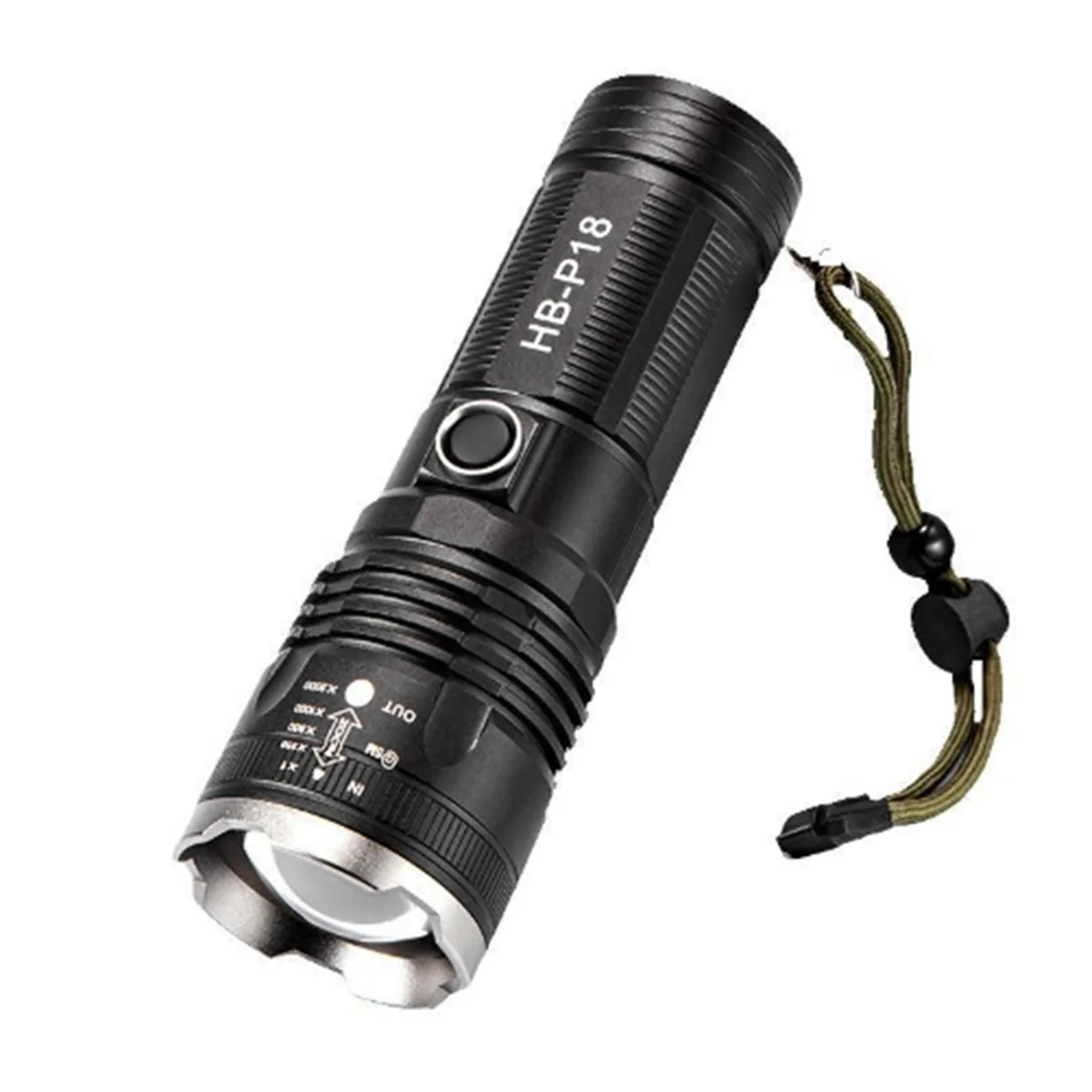

A71P Outdoor Portable Strong Light Led Flashlight Emergency Waterproof Flashlight Zoom Long-Range Flashlight