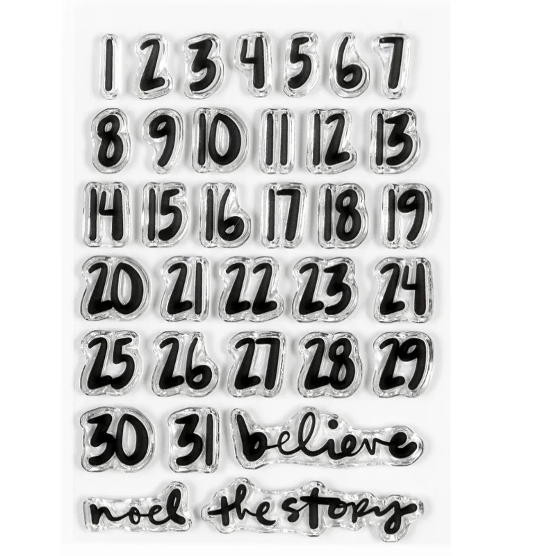 December Daily  Clear Stamp  Seal For DIY Scrapbooking photo Album Decorative Clear Stamp  A6528