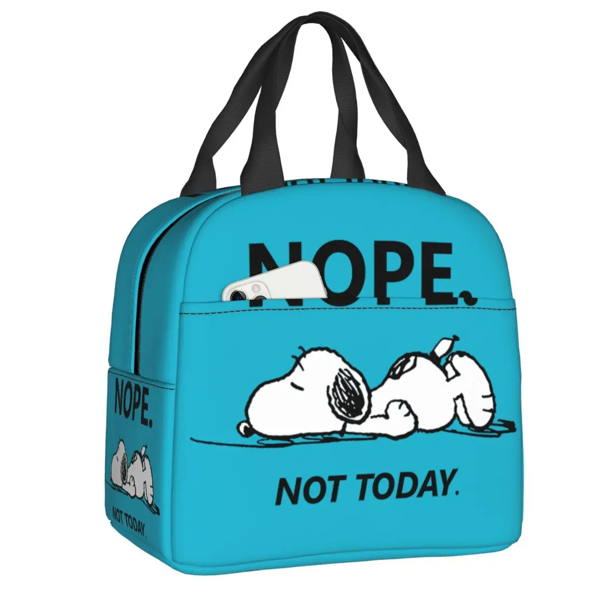 مخصص لطيف الكرتون سنوبي حقيبة الغداء المرأة المحمولة برودة الحرارية معزول علب الاغذية للمدرسة تخزين الغذاء بينتو صندوق