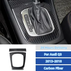 For Audi Q3 2013-2018 Car Center Control Gear Shift Panel Trim Frame Decoration Stickers Auto Interior Tuning Assesories