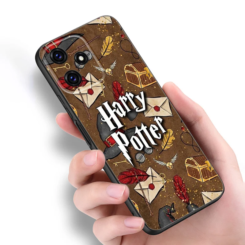 Harries Wand Potters Black Phone Case For Redmi 10 Prime A1 A2 Plus K30 K40 Gaming K60 Pro 9 9A 9C 9T 10A 10C 12 12C 13C