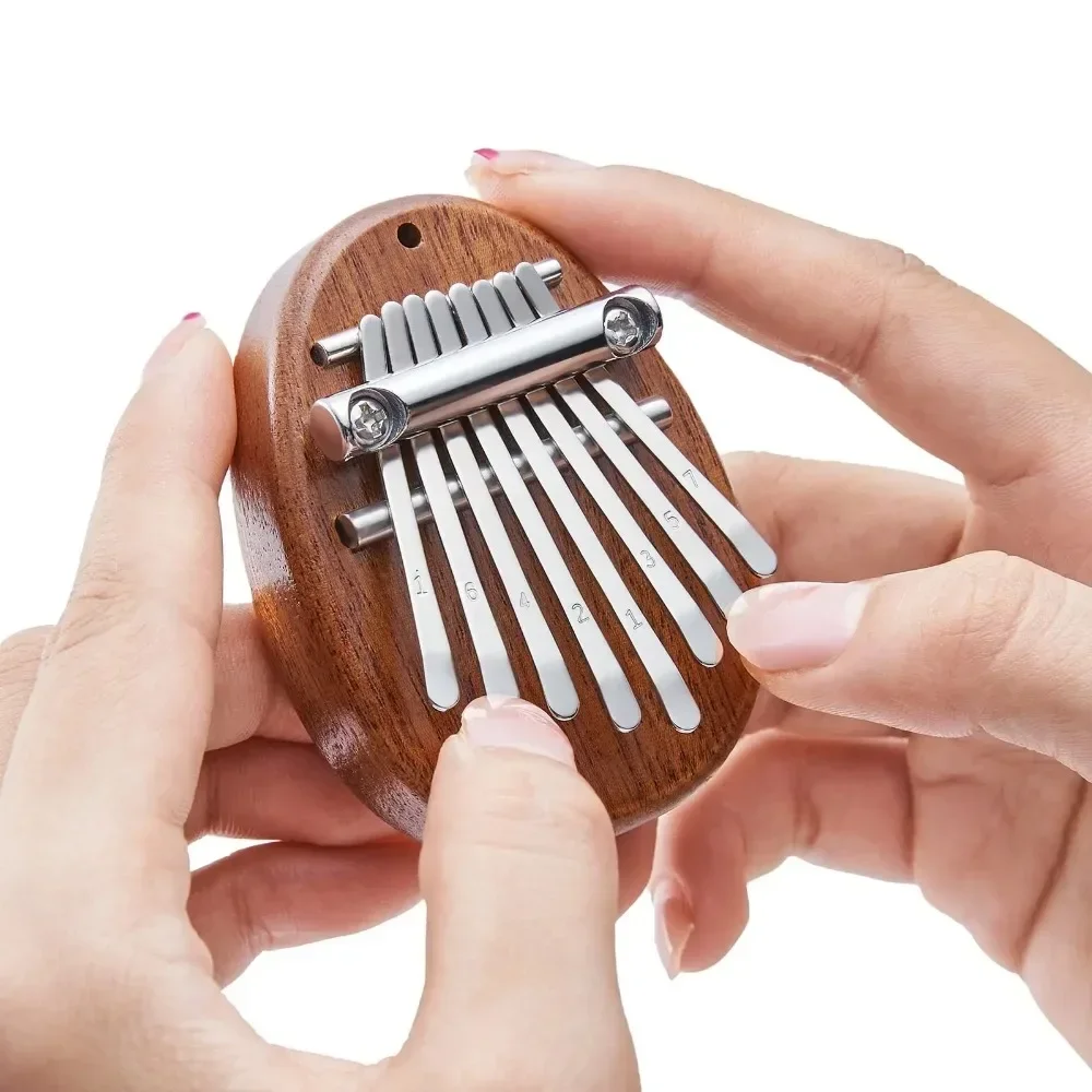 Kalimba Thumb Piano 8 Key Mini Kalimba Exquisite Finger Piano Portable Marimba Music Pendant Gift 8 Key Keyboard Instrument Keys