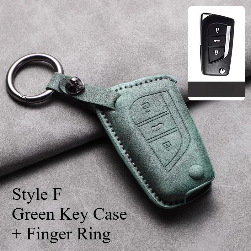 Decorative Protective Key Case for Toyota RAV4 2013 2025 Folding Two Button Urban Version Special Cover with Buckle