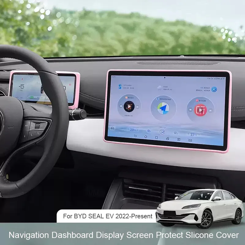 

For BYD SEAL EV 2022-Present Car 15.6"Navigation Screen Protective 10.25" Dashboard Silicone Cover Inner Mirror Protect Cover