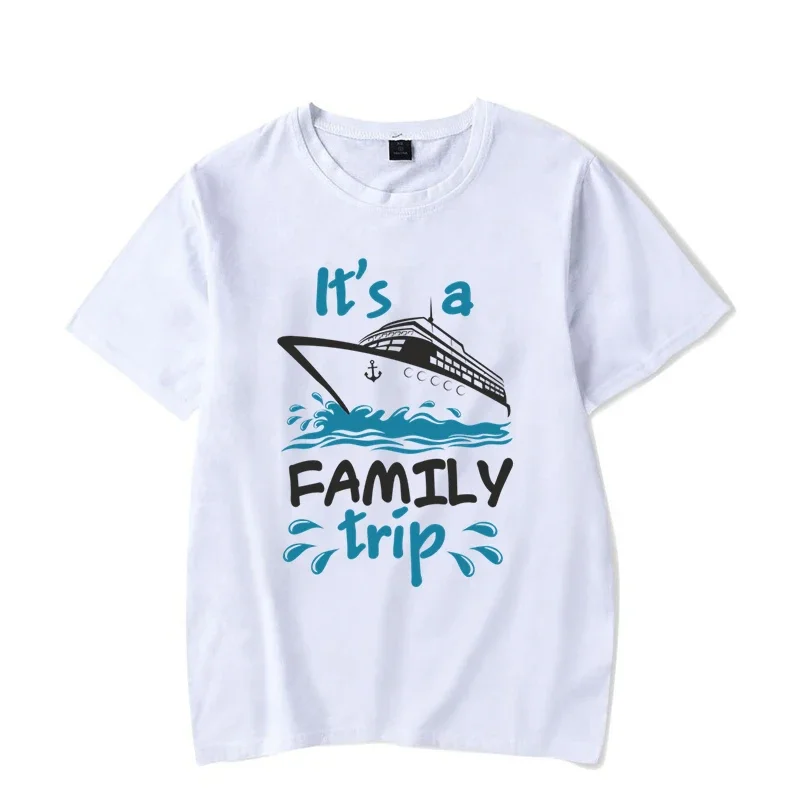 It\'s A Family Trip T Shirt Family Vacation Tshirt Summer Matching Outfits Family Cruise T Shirt 2023 Dad Mom Kids Clothes