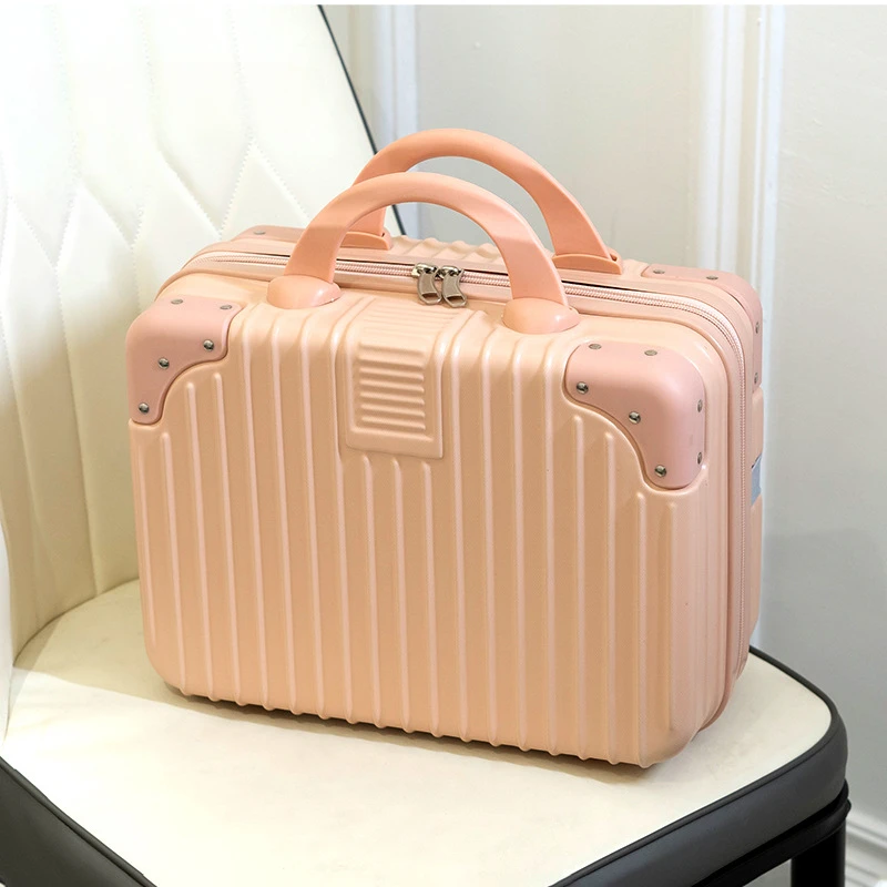 Small Luggage Box Suitcase Wedding Makeup Box Hand Gift Makeup Bag New Year Gift Storage Box