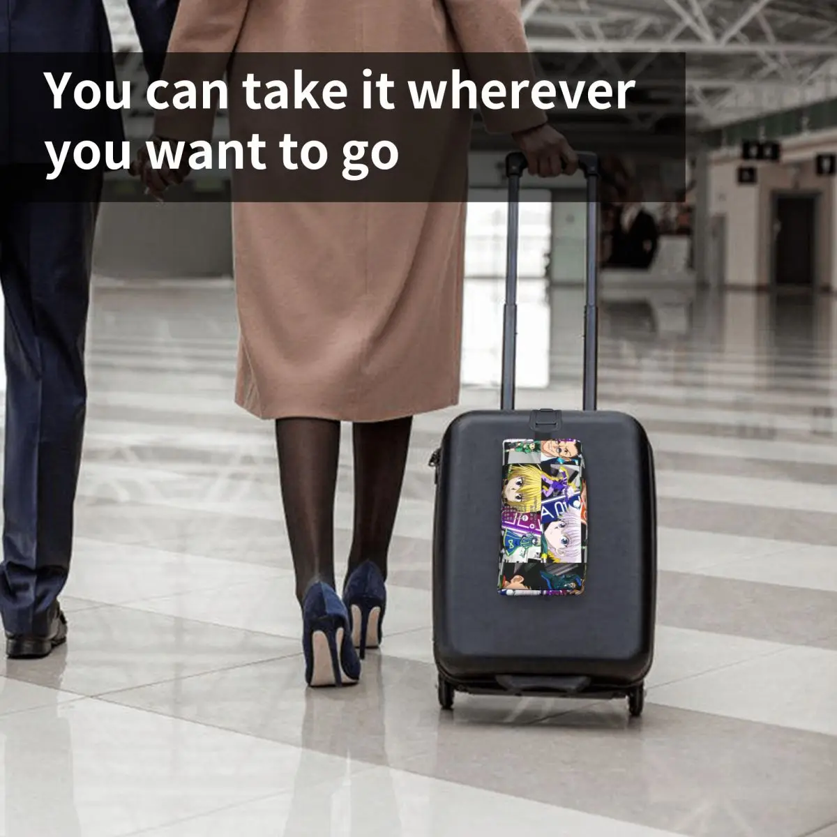 애니메이션 HXH 헌터X헌터 메이크업 파우치 화장품 정리함 보관함 세면도구 파우치 여성용 뷰티 필통