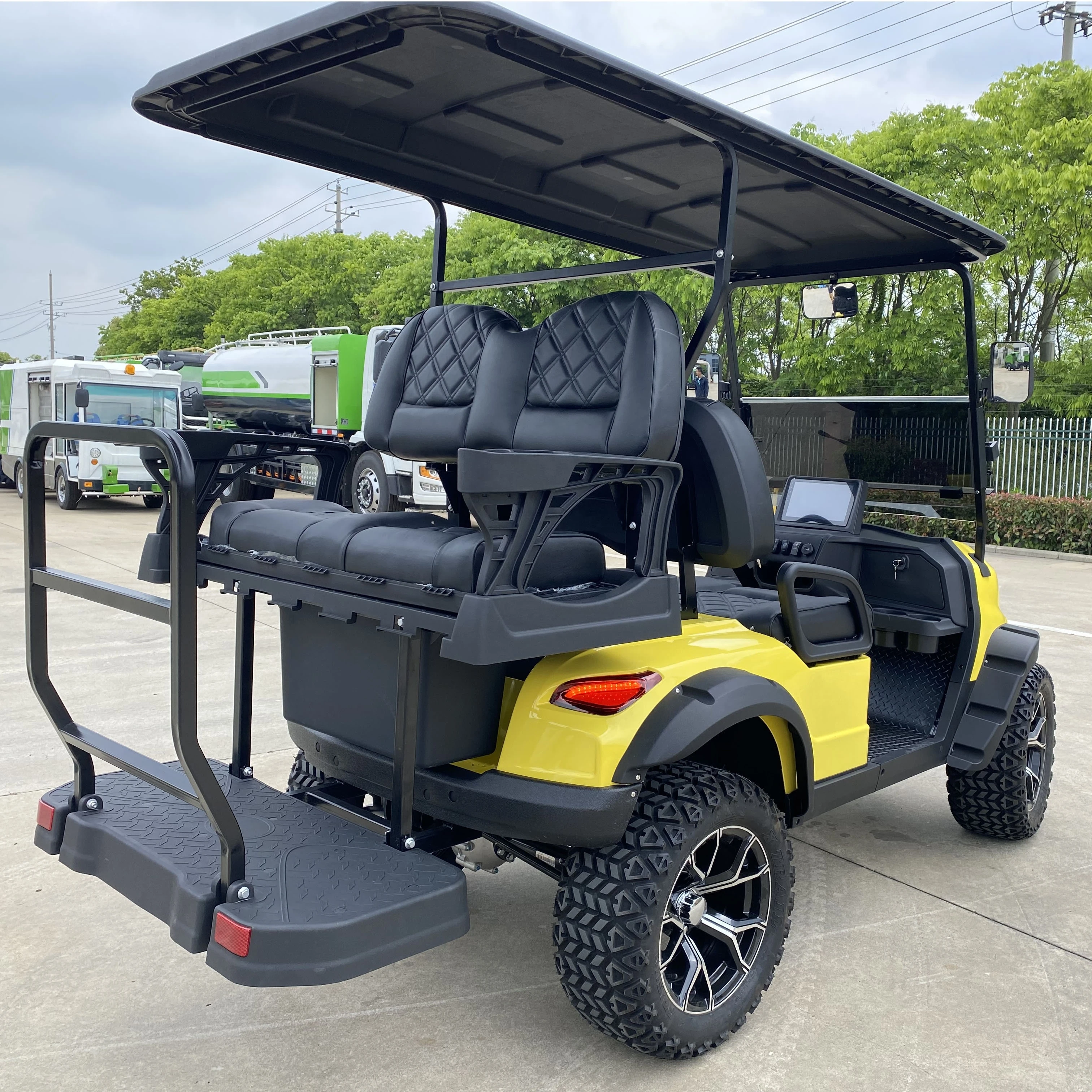 Hot Selling New off Road Lithium Battery Electric Power Steering 2+2 Seater Golf Cart for Sale