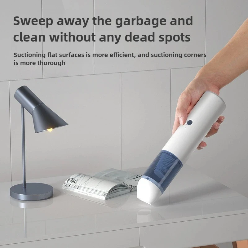 New Mini Portable Handheld Cordless Car Vacuum Cleaner Wireless Charging for Desktop Household