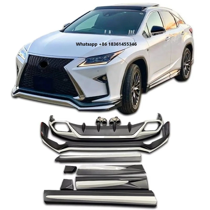 

For 2016-2019 RX Body Kit Rx200 Rx300 Rx450 Body Kit Spoiler Diffuser Side Skirt Grille Bumper