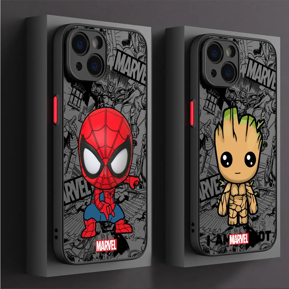 Marvel Deadpool Groot Phone Case for Xiaomi Redmi Note 12S 9T 11 Pro 11T 9 11S 9S 10S 10 Pro 12 13 Pro 11 12 Cover Hard PC