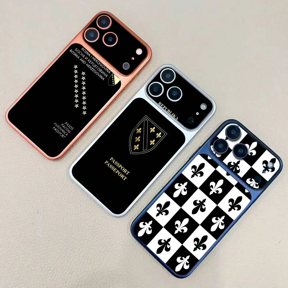 

Bosnia And Herzegovina Passport For Apple IPhone 17 Pro 17 Pro Max Back Cover Decal Wrap Skin Colorful Protective Sticker Film