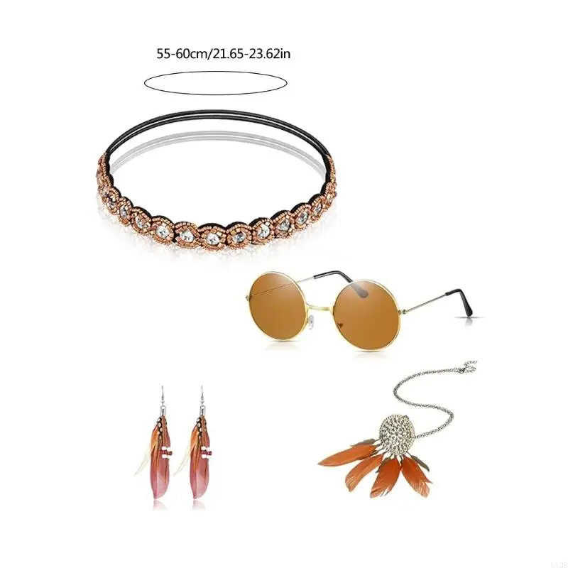 ACCESSOIRES COSTUME HIPPIE 1970