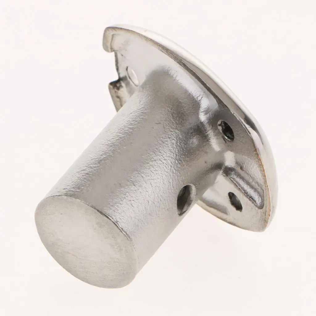 Marine Stainless Steel 316 Handrail Fitting Flag Pole Holder Boat Rail Mount Base for Fiberglass Boat Deck