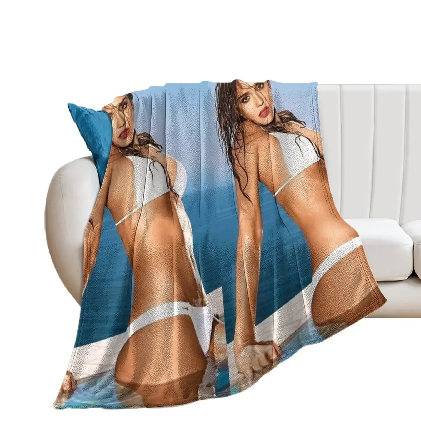 jessica alba sexy Throw Blanket Thermal blankets and throws Furrys Blankets