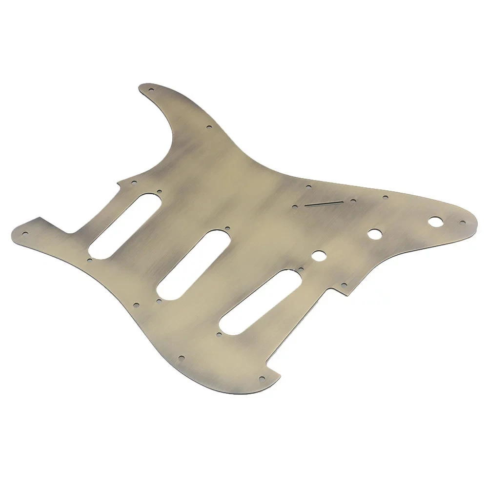 Bronze SSS 3 Single Coil Electric Guitar Pickguard Aluminum Alloy