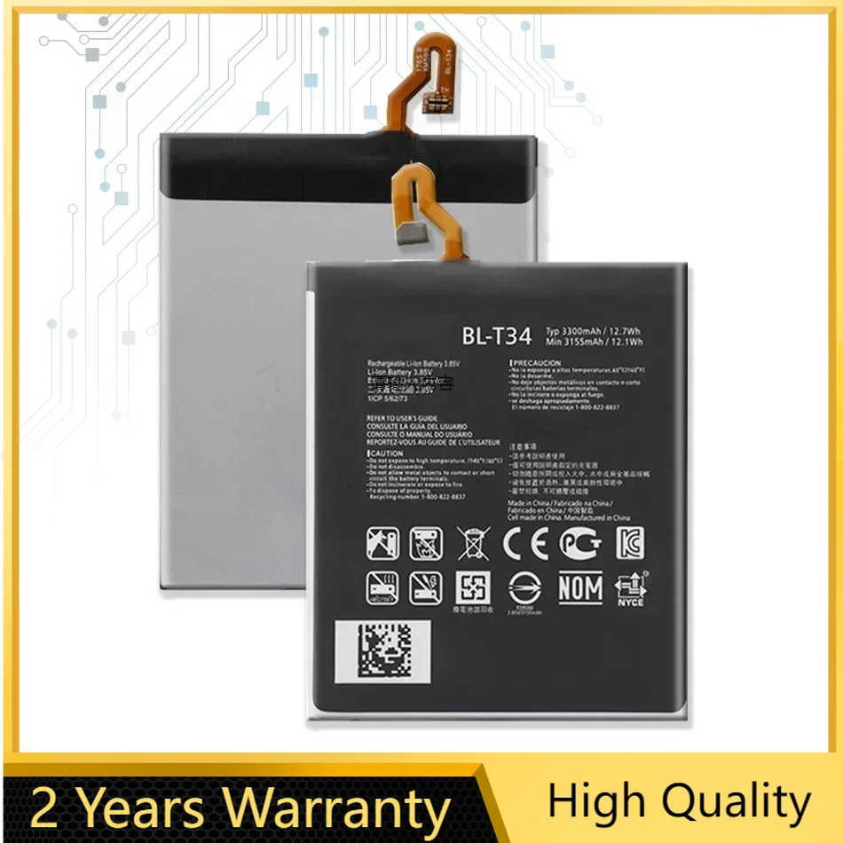 BL-T34, Mobile Phone Battery For LG V30 V30+ V30A H930 H932 LS998 BLT34 , 3300mAh + Free Tools