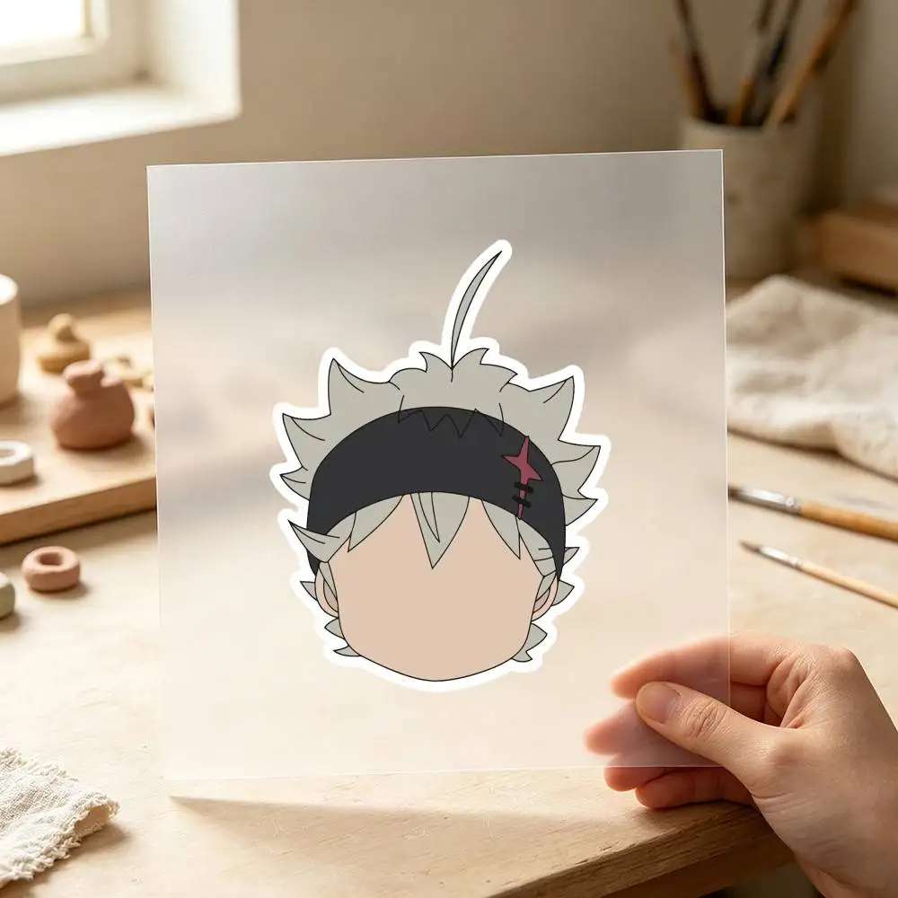 Anime Asta Minimalist Waterproof Stickers For Decorating Car Windows Motorcycles And Computers.