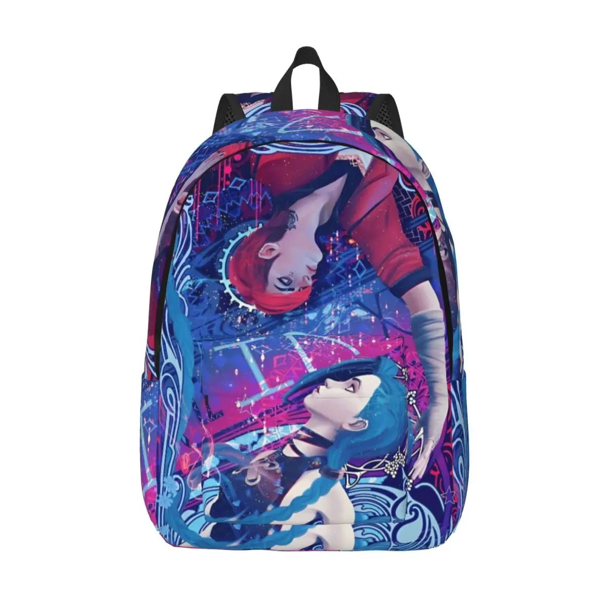 Arcane Anime Backpack Outdoor School Business Vi Jinx Graffiti Daypack Men Women Laptop Computer Shoulder Bag