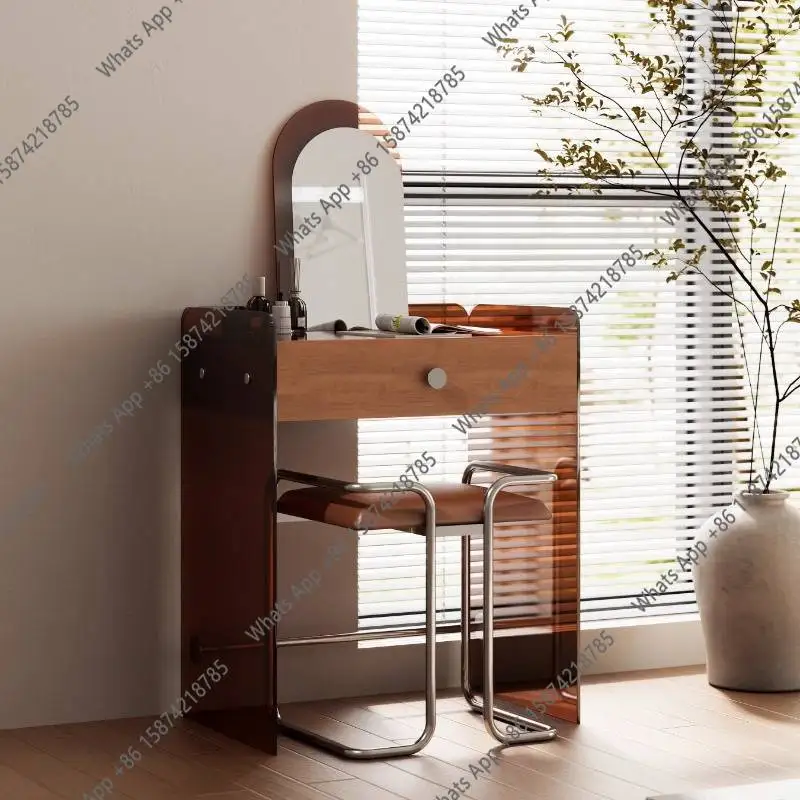 

X Съемный туалетный столик с подсветкой и хранением, черно-белый, с ящиками, мебель для спальни