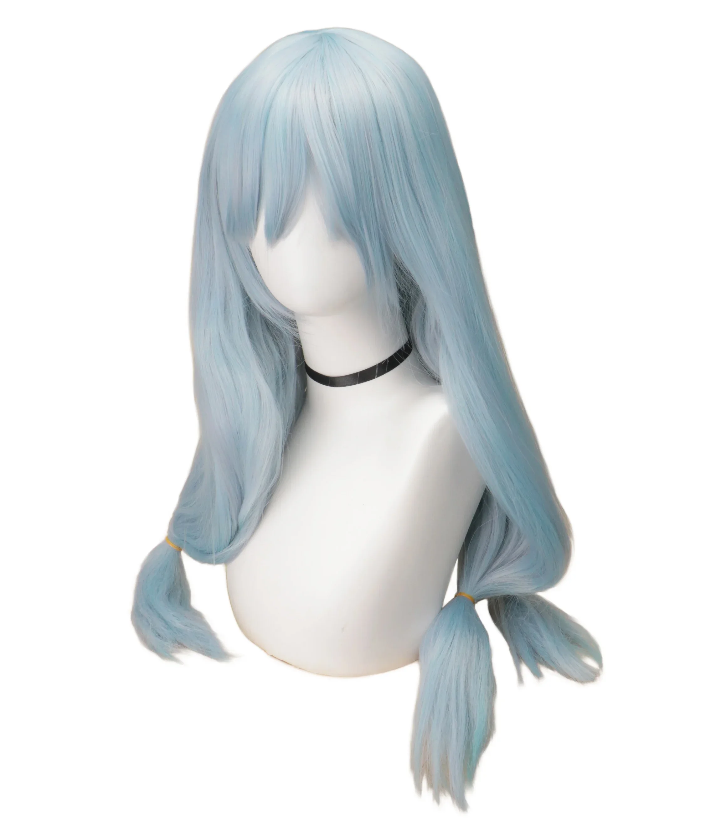Anime Mahito Cosplay Jujutsu Kaisen Mahito Costume Wigs Blue Hair Three long ponytai Halloween Synthetic Hair Party Wigs Cos