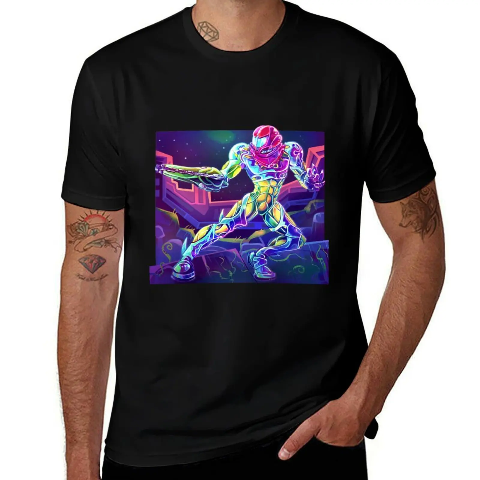 Fusion Suit Samus T-Shirt Soft Lightweight Cotton T-Shirt