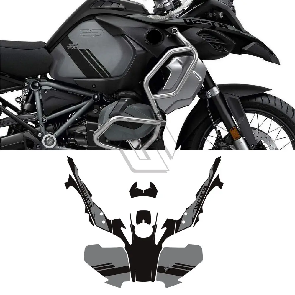 

For BMW R1200GS R1250GS Adventure Triple Black 2014-2022 Motorcycle Full Graphic Decal Kit