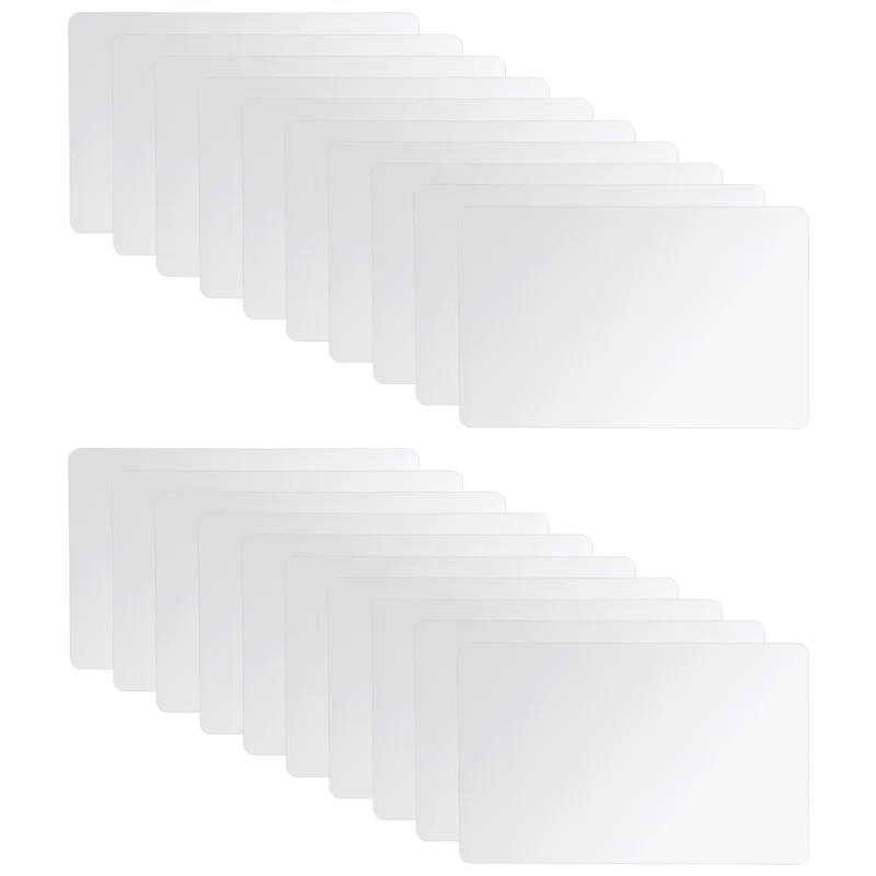【Hot Ltem】20Pcs NFC Cards White Blank For NTAG215 PVC Tags Waterpoof 504Bytes Chip Sticker