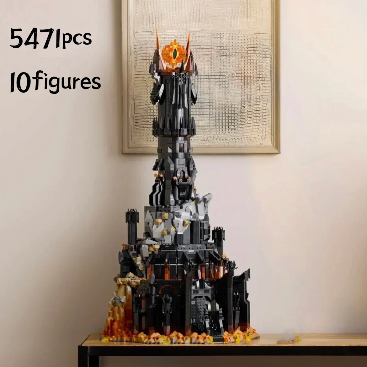 5471pcs Creative 10333 Black Tower Dark Model Building Blocks Kit Bricks Toy For Boys Adult Birthday Gifts Pre Sale