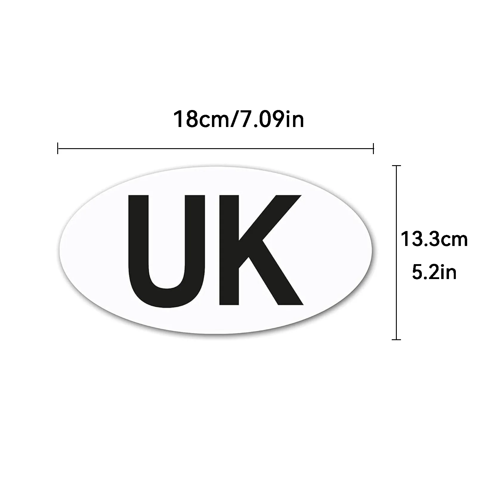 4Pcs UK Car Stickers for Europe, 2Pcs UK Magnetic Car Sticker + 2Pcs Self-adhesive UK Number Plate Stickers, UK GB Stickers for