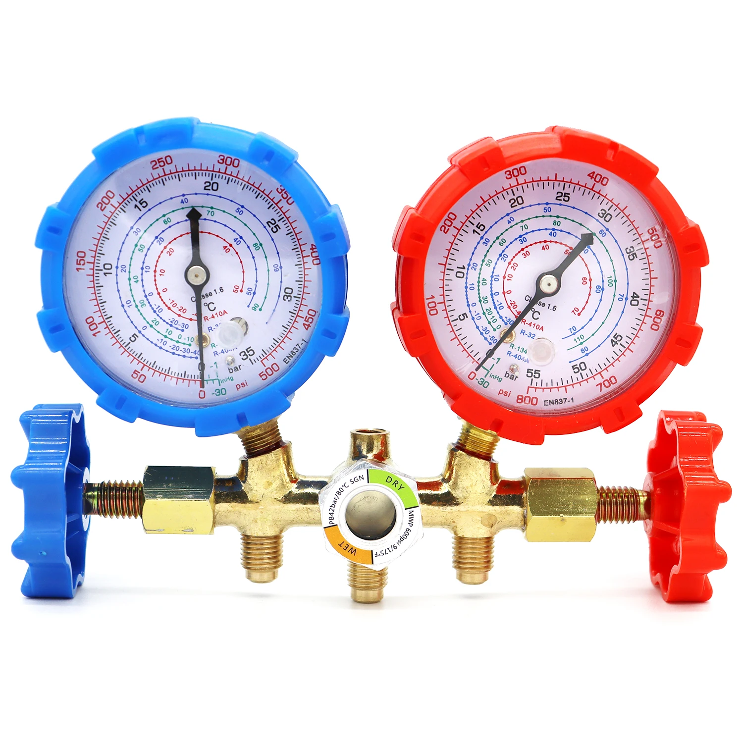 Refrigerant Manifold Gauge Air Condition Refrigeration Set For R410A R32 R404A R134A  Air Conditioning Tools With Hose And Hook