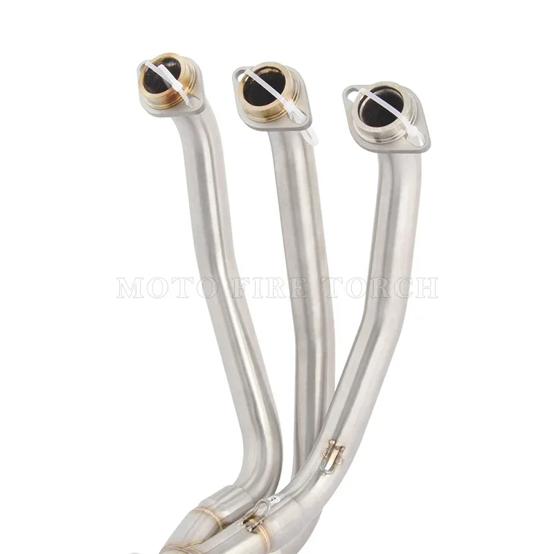 Motorcycle Exhaust Escape System Modified 51mm Muffelr Front Middle Link Pipe Slip On For CFMOTO CF 675R CF675R 675R-R 2024 2025