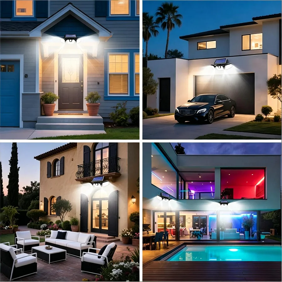 74 LED Solar Powered Motion Se - огляд і ціна Outdoor Lighting Front Yard