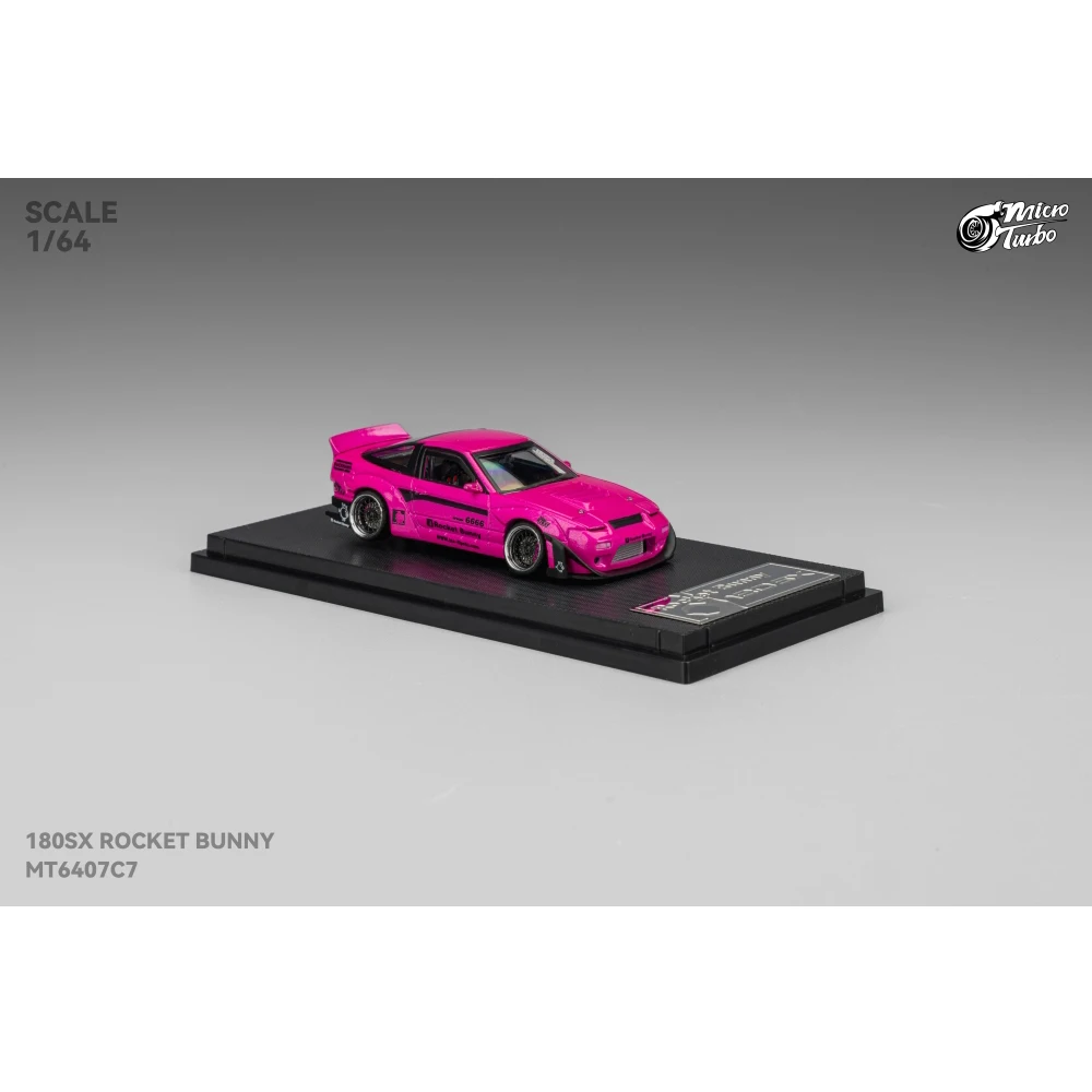 

Micro Turbo 1:64 180SX Black Wirror Diecast Model Car