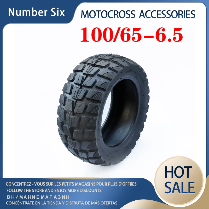 11 Inch 100/65-6.5 Tubeless Tubeless Tire Offroad for Dualtron Wide Pneumatic Tire Mini Dirt Bike Pocket Bike