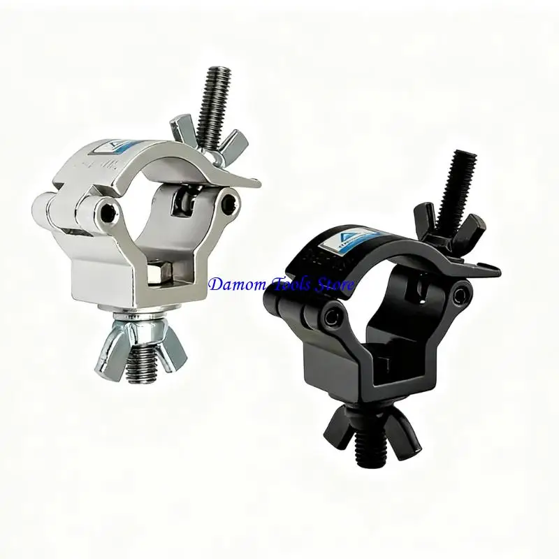 57BE Portables Aluminum Magnesium Alloys Stage Clamp Hook 32 35mm Tube Light Mounting Simple Adjustment
