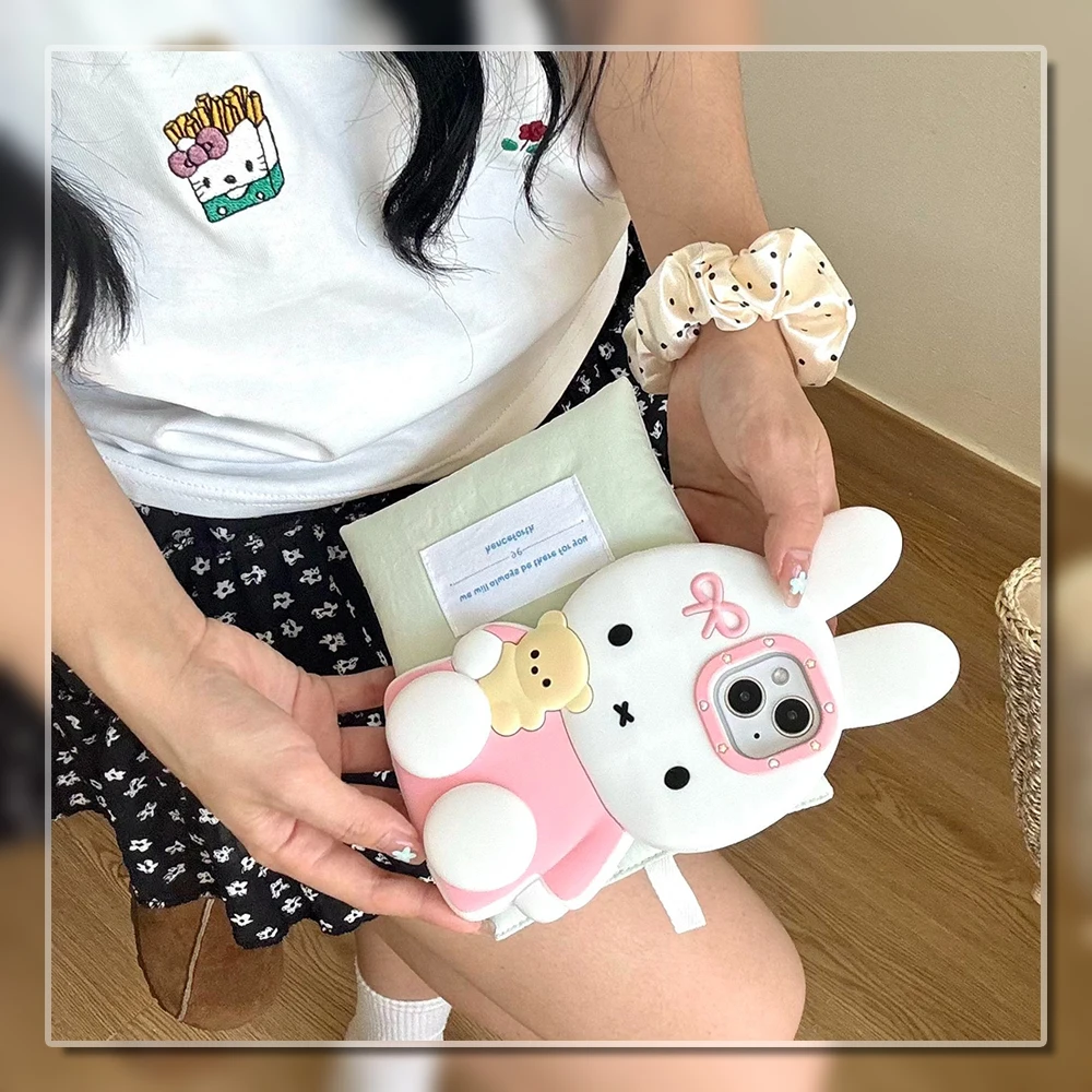 New Miffy Phone Shell Suitable for Iphone 17 Pro Max 16 15 14 Pink