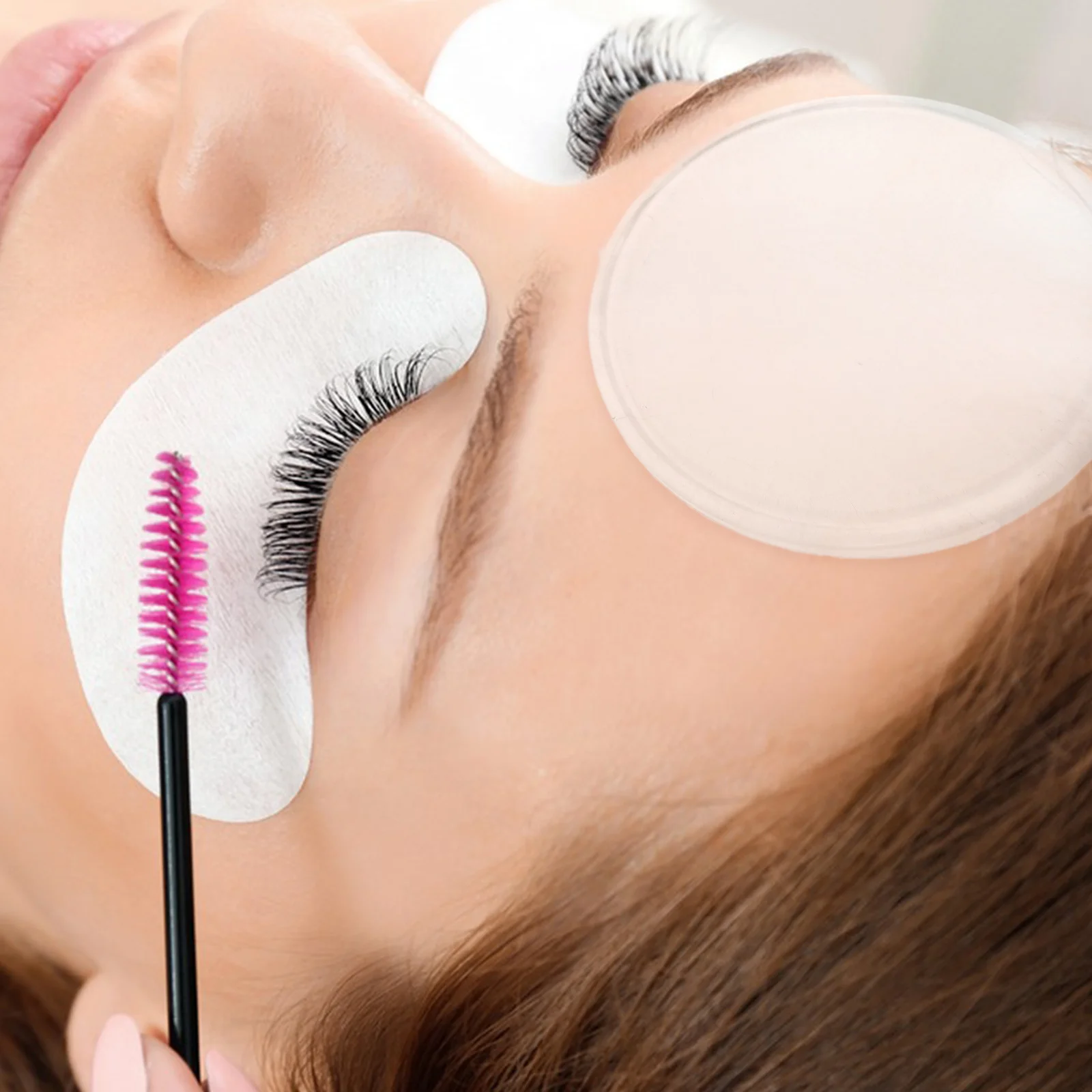 

5 шт. круглых силиконовых подушечек для наращивания ресниц, антистатические, прозрачные, для надежного крепления, с большой площадью, инструменты для палитры для ресниц