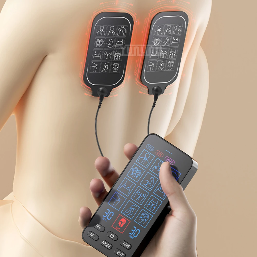 

Перезаряжаемый EMS Tens Pulse стимулятор массажа тела физиотерапия с лазером для носа ринит синусит лечение низкочастотное устройство