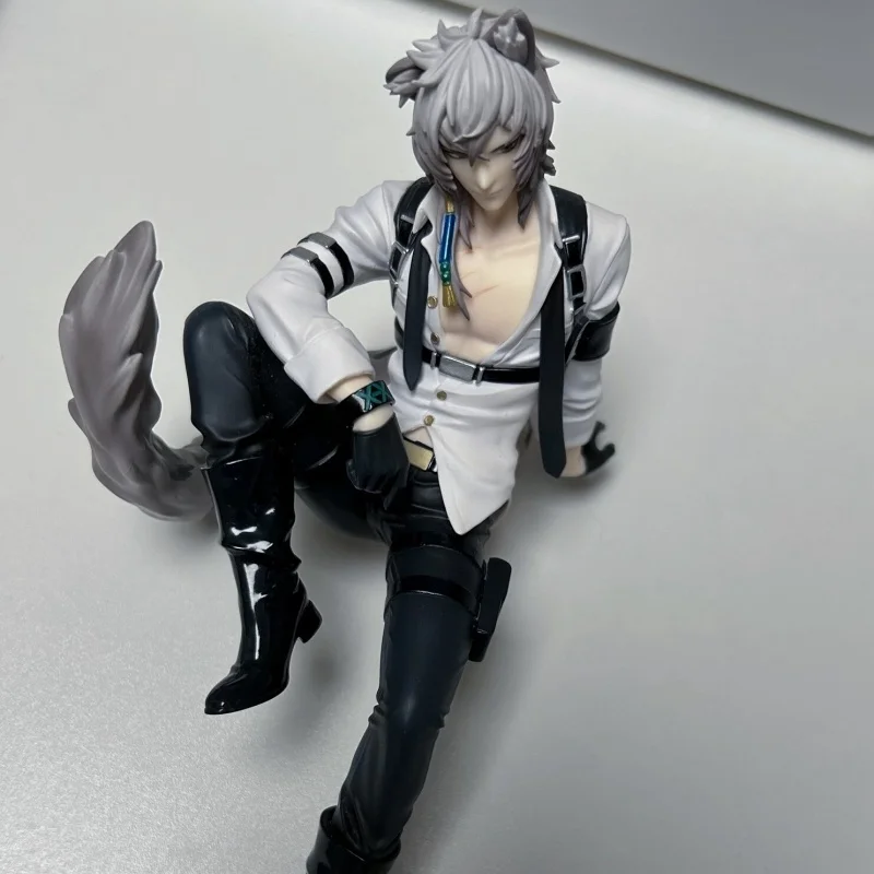 

In Stock Original Furyu Arknights 19cm Silverash Noodles Press Figure Sitting Position Action Figurines Model Toys Series Gift