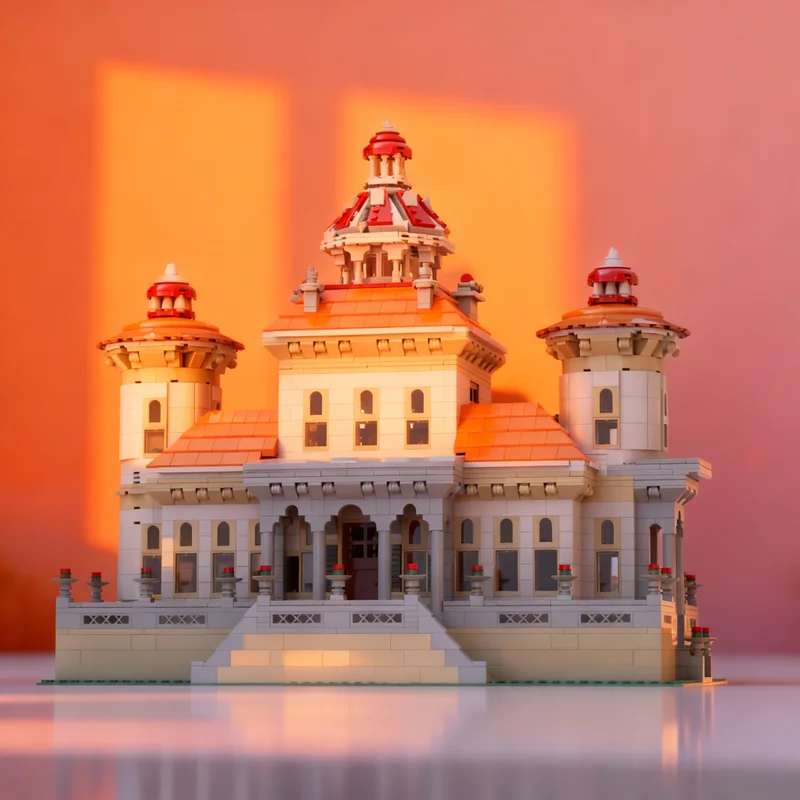 

3216pcs MOC Pala Cio De Monserrate Palace Modular Streetscape Model Building Blocks Architecture Toy Christmas Gifts Brick Kids