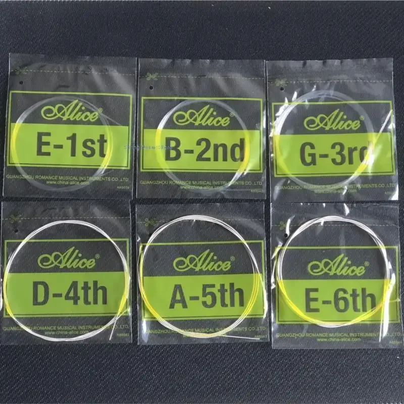 6 Set Classical Guitar String Alice A106 Clear Nylon String Hard Tension Student Wholesale Musical Instrument Accessories