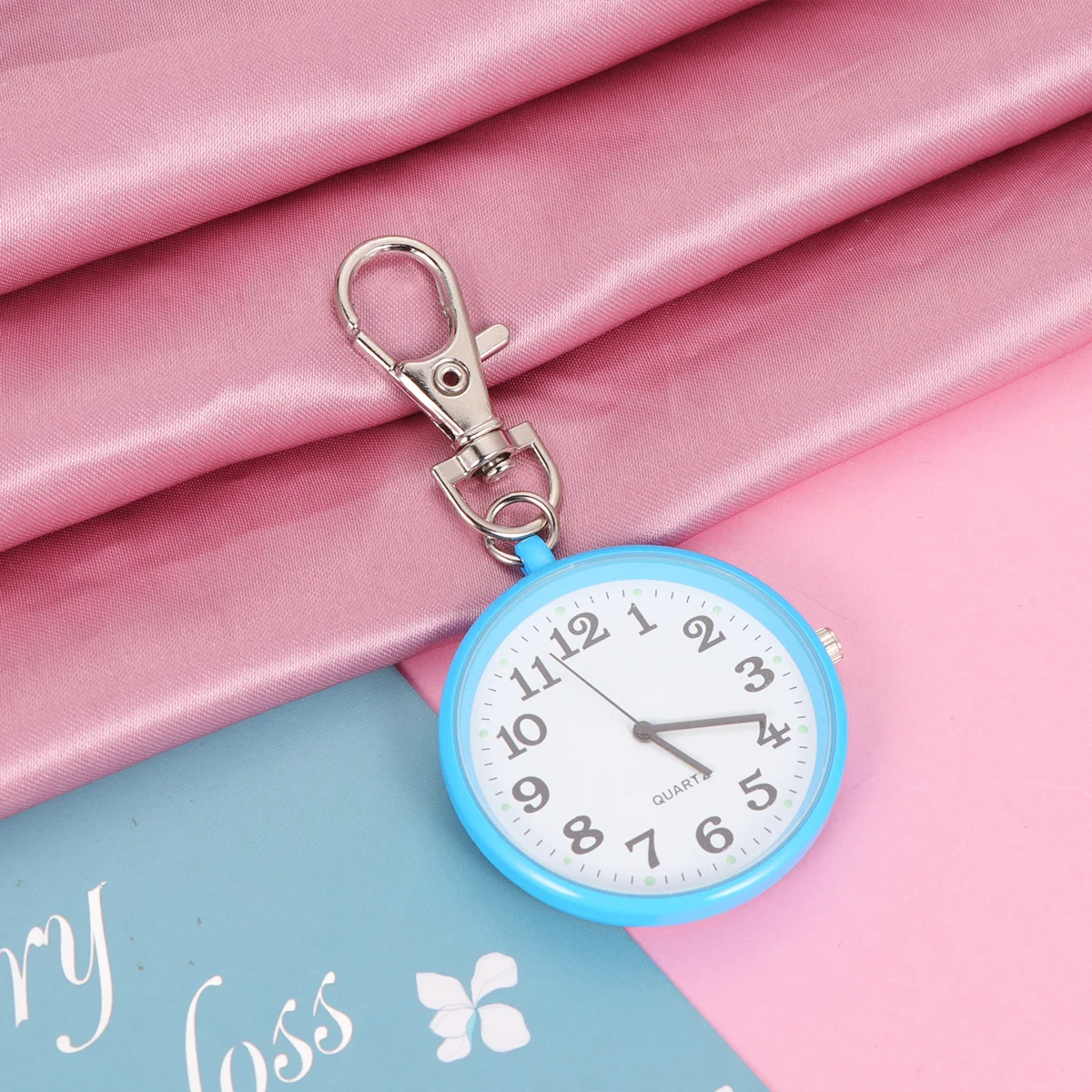 معلقة سلسلة قلادة ساعة قلادة سلسلة قلادة معلقة ساعة السماء الزرقاء الرجعية ساعة للرجال النساء هدية #4