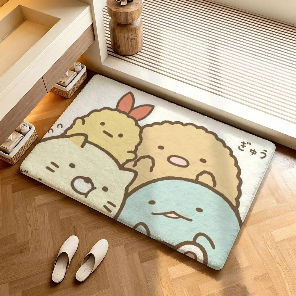 Sumikko Gurashi  Shower Room Absorbent Small Floor Mat Soft Comfortable Decorative Foot Mat
