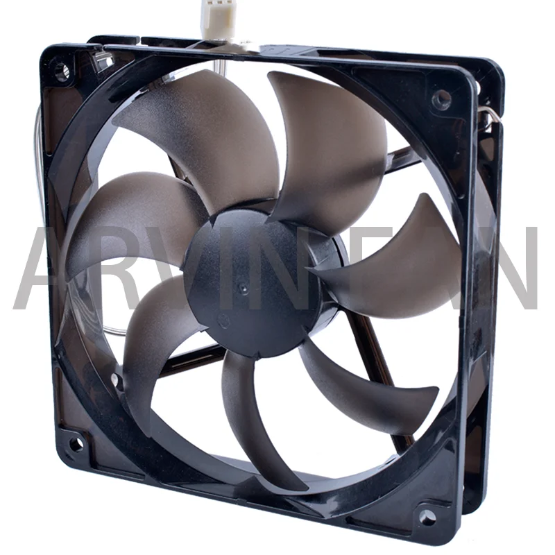 COOLING REVOLUTION-ventilador 12025 de 12cm y 120mm, 120x120x25mm, 12V, 0.25A, control de velocidad, para ordenador, CPU, chasis, luz azul