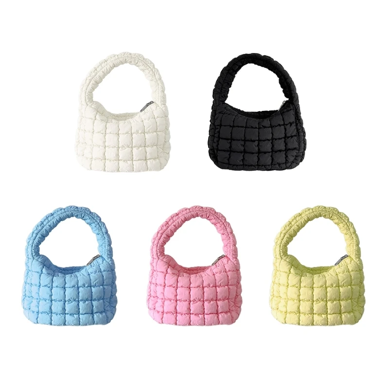 

Women Puffer Tote Bag Lady Quilted Handbag Shoulder Bag Ladies Summer Cloud Bag 066F