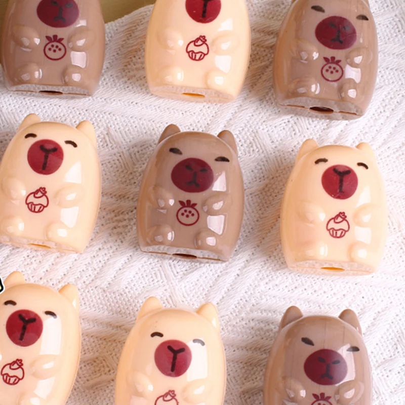 5 قطع من مبراة أقلام الرصاص كابيبارا الكرتونية الصغيرة - قرطاسية لطيفة وممتعة للطلاب والمكتب والهدايا