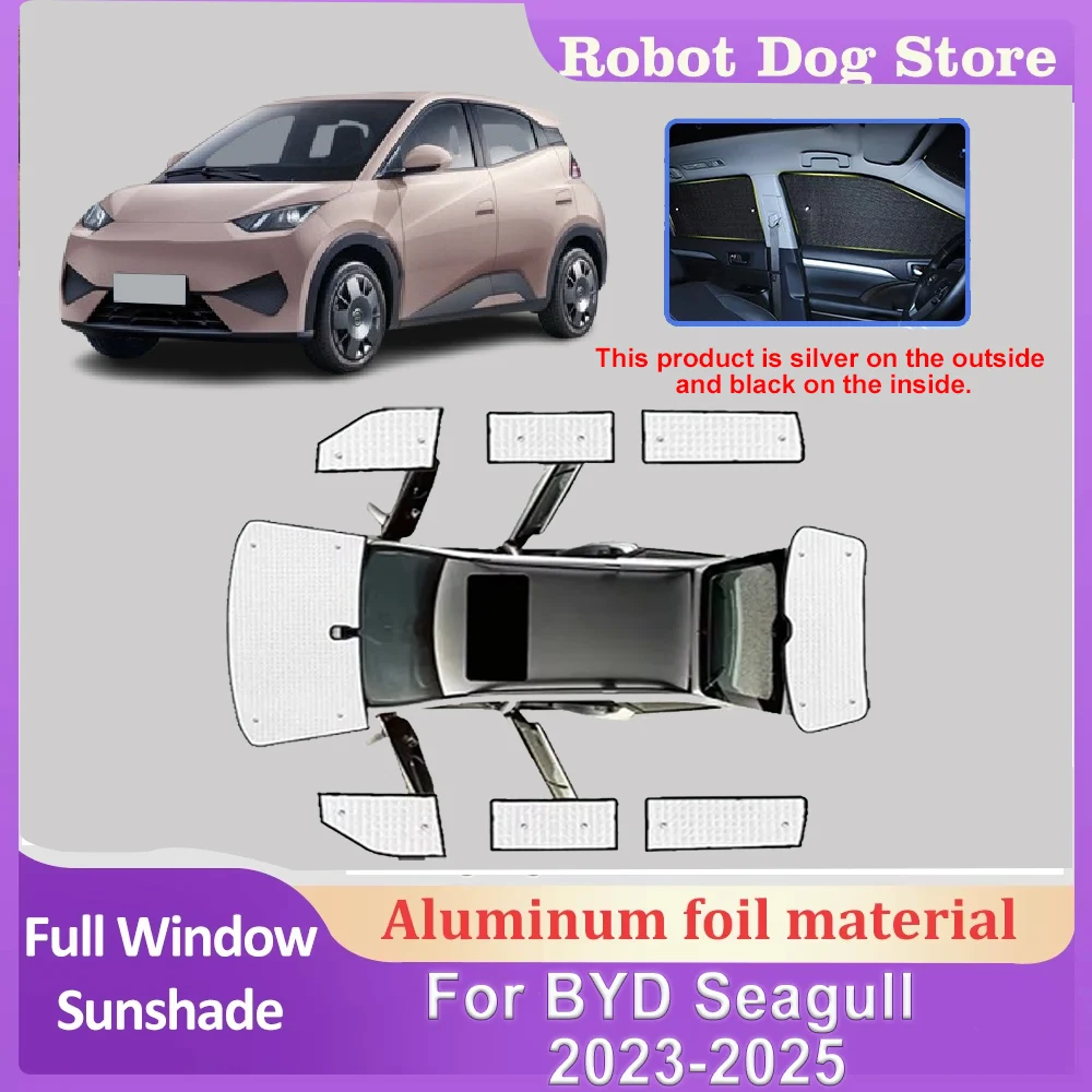 

Car Window Shading Cover For BYD Seagull Accessories Dolphin Mini Surf Atto 1 2023 2024 2025 Sunscreen UV Sun Shade Auto Visor